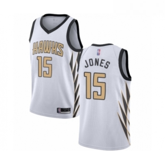 Youth Atlanta Hawks 15 Damian Jones Swingman White Basketball Jersey City Edition Youth Atlanta Hawks 15 Damian Jones Swingman White Basketball Jersey City Edition