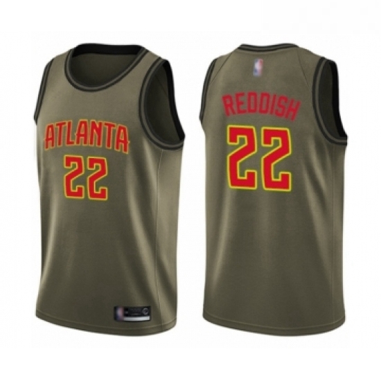 Youth Atlanta Hawks 22 Cam Reddish Swingman Green Salute to Service Basketball Jersey Youth Atlanta Hawks 22 Cam Reddish Swingman Green Salute to Service Basketball Jersey