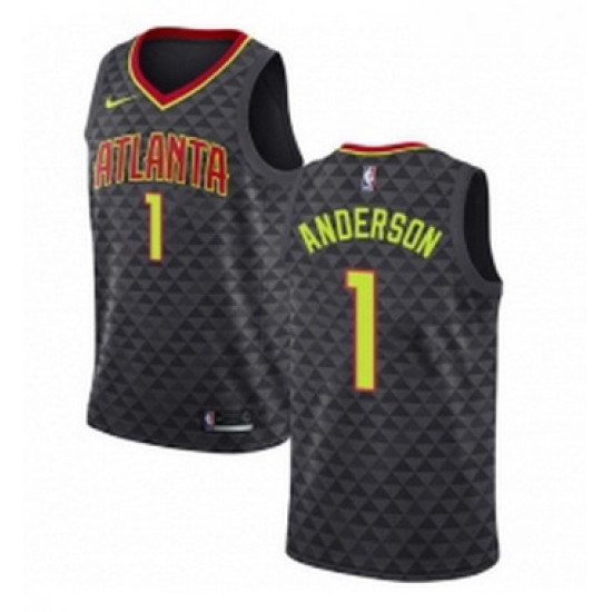 Youth Nike Atlanta Hawks 1 Justin Anderson Swingman Black NBA Jersey Icon Edition Youth Nike Atlanta Hawks 1 Justin Anderson Swingman Black NBA Jersey Icon Edition