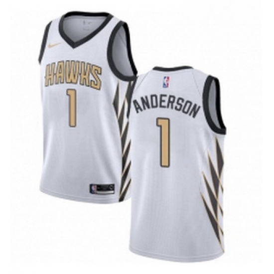 Youth Nike Atlanta Hawks 1 Justin Anderson Swingman White NBA Jersey City Edition Youth Nike Atlanta Hawks 1 Justin Anderson Swingman White NBA Jersey City Edition