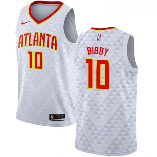 Youth Nike Atlanta Hawks 10 Mike Bibby Authentic White NBA Jersey Association Edition Youth Nike Atlanta Hawks 10 Mike Bibby Authentic White NBA Jersey Association Edition