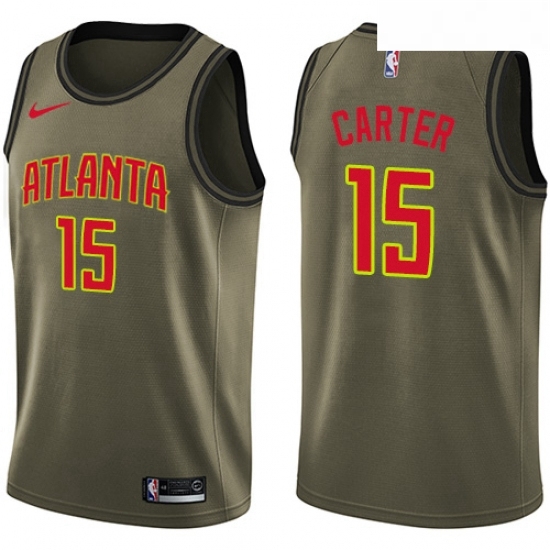 Youth Nike Atlanta Hawks 15 Vince Carter Swingman Green Salute to Service NBA Jersey Youth Nike Atlanta Hawks 15 Vince Carter Swingman Green Salute to Service NBA Jersey