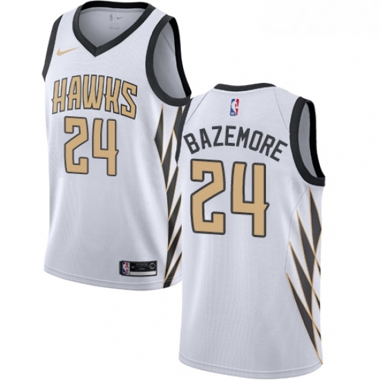 Youth Nike Atlanta Hawks 24 Kent Bazemore Swingman White NBA Jersey City Edition Youth Nike Atlanta Hawks 24 Kent Bazemore Swingman White NBA Jersey City Edition