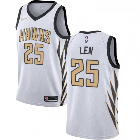 Youth Nike Atlanta Hawks 25 Alex Len Swingman White NBA Jersey City Edition Youth Nike Atlanta Hawks 25 Alex Len Swingman White NBA Jersey City Edition