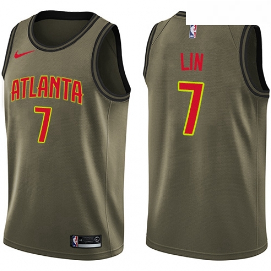 Youth Nike Atlanta Hawks 7 Jeremy Lin Swingman Green Salute to Service NBA Jersey Youth Nike Atlanta Hawks 7 Jeremy Lin Swingman Green Salute to Service NBA Jersey