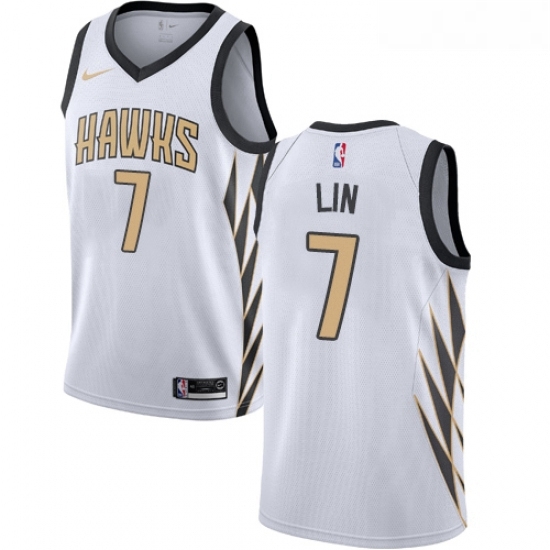 Youth Nike Atlanta Hawks 7 Jeremy Lin Swingman White NBA Jersey City Edition Youth Nike Atlanta Hawks 7 Jeremy Lin Swingman White NBA Jersey City Edition