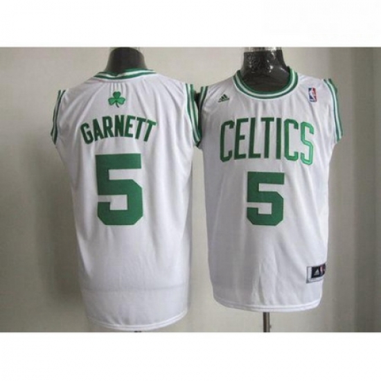 Celtics 5 Kevin Garnett Stitched White NBA Jersey Celtics 5 Kevin Garnett Stitched White NBA Jersey