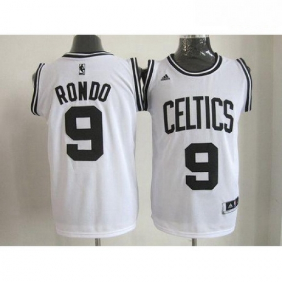 Celtics 9 Rajon Rondo WhiteBlack No Stitched NBA Jersey Celtics 9 Rajon Rondo WhiteBlack No Stitched NBA Jersey