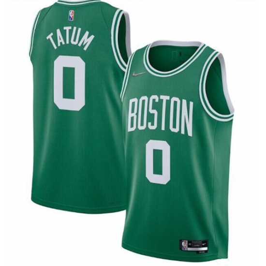 Men Boston Celtics 0 Jayson Tatum 75th Anniversary 2021 Green Stitched Basketball Jersey Men Boston Celtics 0 Jayson Tatum 75th Anniversary 2021 Green Stitched Basketball Jersey