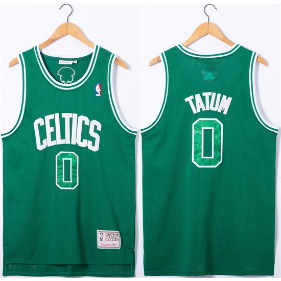Men Boston Celtics 0 Jayson Tatum Green Stitched Jersey Men Boston Celtics 0 Jayson Tatum Green Stitched Jersey