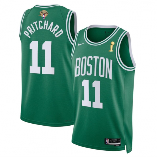 Men Boston Celtics 11 Payton Pritchard Kelly Green 2024 Finals Champions Icon Edition Stitched Basketball Jersey Men Boston Celtics 11 Payton Pritchard Kelly Green 2024 Finals Champions Icon Edition Stitched Basketball Jersey