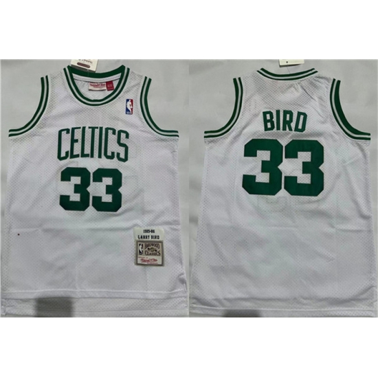 Men Boston Celtics 33 Larry Bird 1995 96 White Throwback Stitched Jersey Men Boston Celtics 33 Larry Bird 1995 96 White Throwback Stitched Jersey
