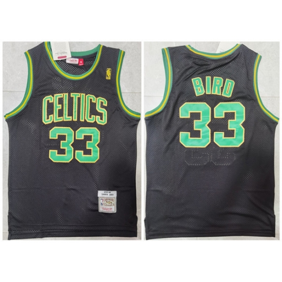 Men Boston Celtics 33 Larry Bird Black Throwback Stitched Jersey Men Boston Celtics 33 Larry Bird Black Throwback Stitched Jersey