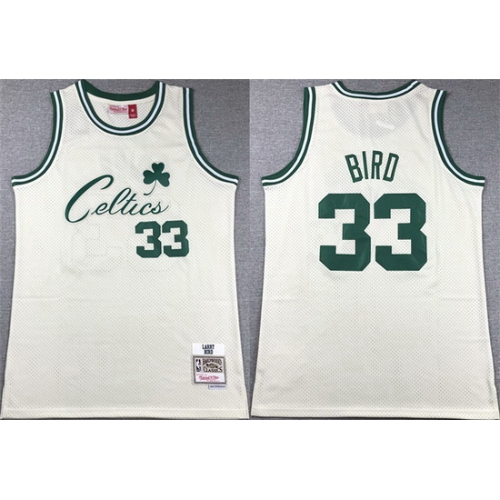 Men Boston Celtics 33 Larry Bird White Throwback Stitched Jersey Men Boston Celtics 33 Larry Bird White Throwback Stitched Jersey