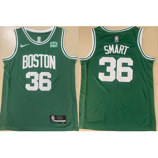 Men Boston Celtics 36 Marcus Smart Green Stitched Basketball Jersey Men Boston Celtics 36 Marcus Smart Green Stitched Basketball Jersey