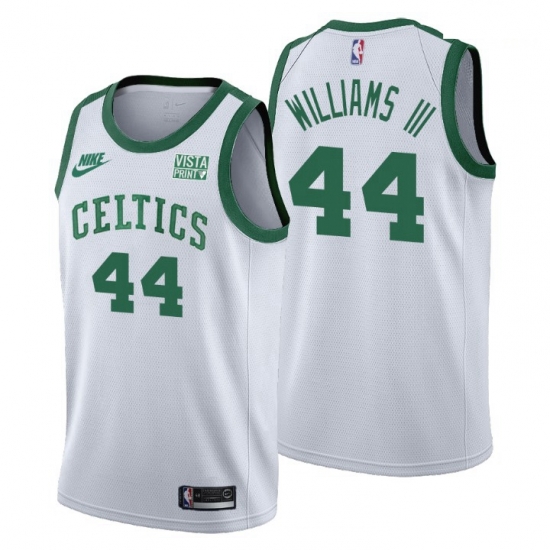 Men Boston Celtics 44 Robert Williams III Men Nike Releases Classic Edition NBA 75th Anniversary Jersey White Men Boston Celtics 44 Robert Williams III Men Nike Releases Classic Edition NBA 75th Anniversary Jersey White