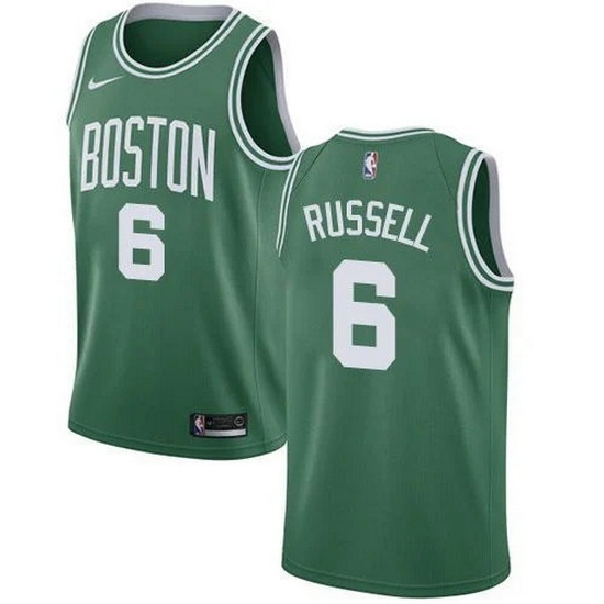 Men Boston Celtics 6 Bill Russell Green Stitched Basketball Jersey Men Boston Celtics 6 Bill Russell Green Stitched Basketball Jersey