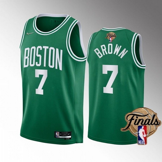 Men Boston Celtics 7 Jaylen Brown 2022 Green NBA Finals Stitched Jersey Men Boston Celtics 7 Jaylen Brown 2022 Green NBA Finals Stitched Jersey