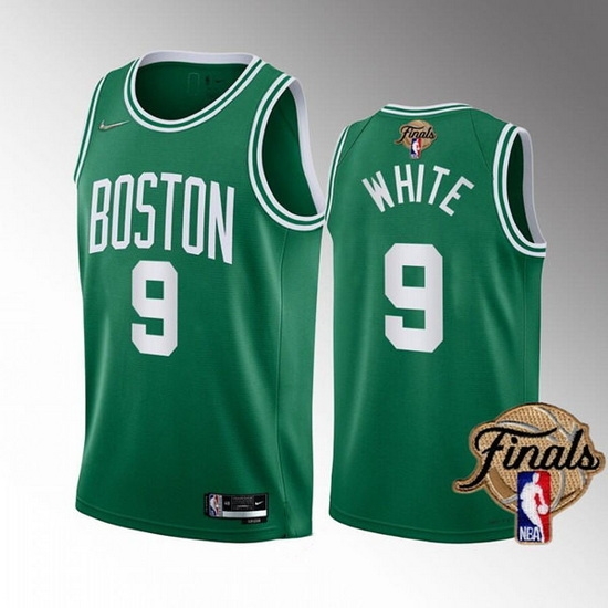 Men Boston Celtics 9 Derrick White 2022 Green NBA Finals Stitched Jersey Men Boston Celtics 9 Derrick White 2022 Green NBA Finals Stitched Jersey