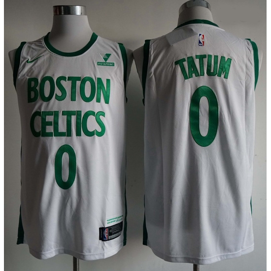 Men Boston Celtics Jayson Tatum 0 White City Edition NBA Jersey Men Boston Celtics Jayson Tatum 0 White City Edition NBA Jersey