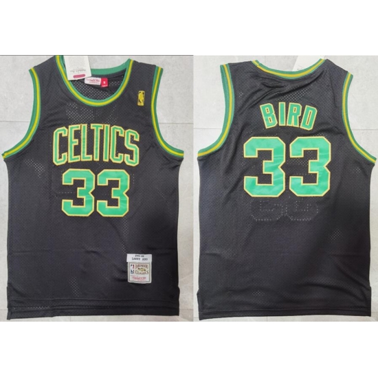 Men Boston Celtics Larry Bird 33 Black Hardwood Classic NBA Jersey Men Boston Celtics Larry Bird 33 Black Hardwood Classic NBA Jersey