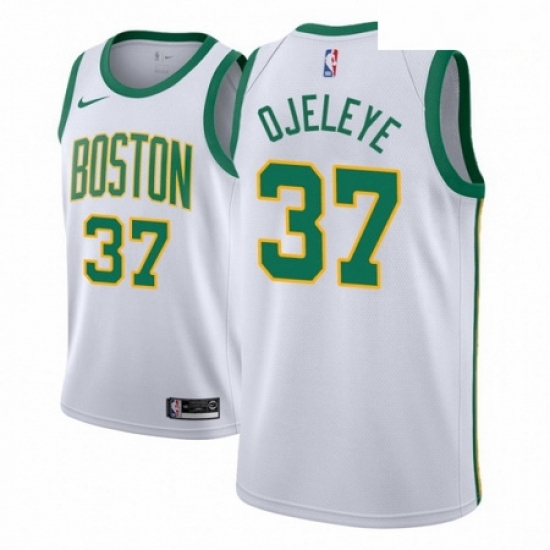 Men NBA 2018 19 Boston Celtics 37 Semi Ojeleye City Edition White Jersey Men NBA 2018 19 Boston Celtics 37 Semi Ojeleye City Edition White Jersey