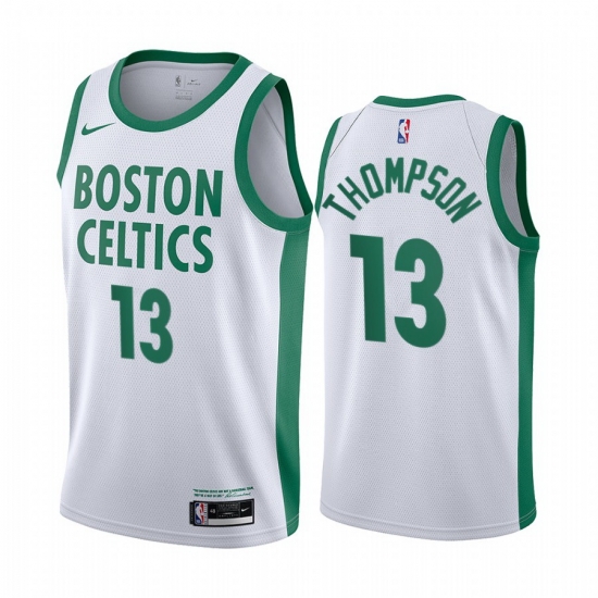 Men Nike Boston Celtics 13 Tristan Thompson White NBA Swingman 2020 21 City Edition Jersey Men Nike Boston Celtics 13 Tristan Thompson White NBA Swingman 2020 21 City Edition Jersey