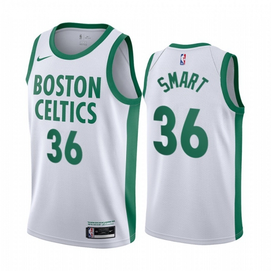Men Nike Boston Celtics 36 White NBA Swingman 2020 21 City Edition Jersey Men Nike Boston Celtics 36 White NBA Swingman 2020 21 City Edition Jersey