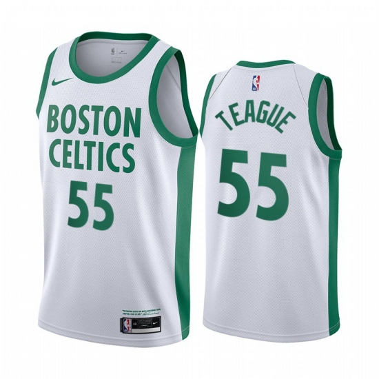 Men Nike Boston Celtics 55 Jeff Teague White NBA Swingman 2020 21 City Edition Jersey Men Nike Boston Celtics 55 Jeff Teague White NBA Swingman 2020 21 City Edition Jersey