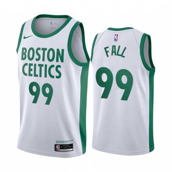Men Nike Boston Celtics 99 Tacko Fall White NBA Swingman 2020 21 City Edition Jersey Men Nike Boston Celtics 99 Tacko Fall White NBA Swingman 2020 21 City Edition Jersey