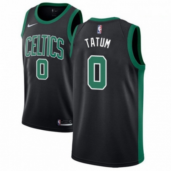 Mens Adidas Boston Celtics 0 Jayson Tatum Swingman Black NBA Jersey Statement Edition Mens Adidas Boston Celtics 0 Jayson Tatum Swingman Black NBA Jersey Statement Edition