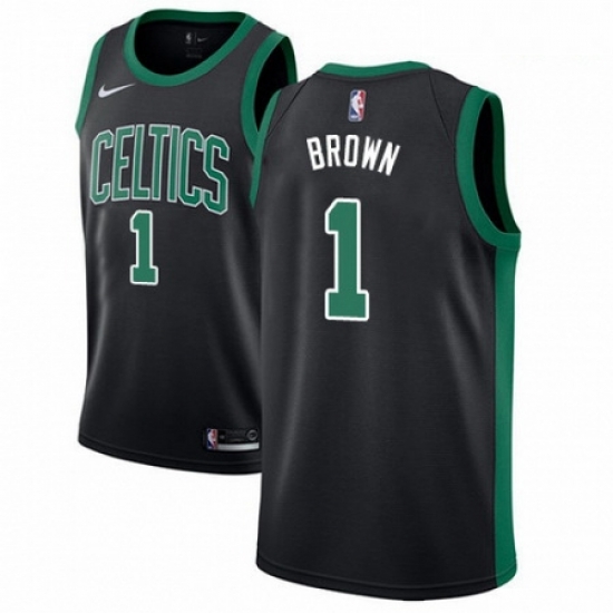 Mens Adidas Boston Celtics 1 Walter Brown Authentic Black NBA Jersey Statement Edition Mens Adidas Boston Celtics 1 Walter Brown Authentic Black NBA Jersey Statement Edition