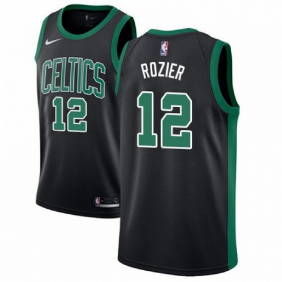 Mens Adidas Boston Celtics 12 Terry Rozier Swingman Black NBA Jersey Statement Edition Mens Adidas Boston Celtics 12 Terry Rozier Swingman Black NBA Jersey Statement Edition
