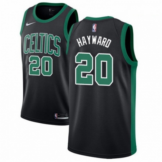 Mens Adidas Boston Celtics 20 Gordon Hayward Authentic Black NBA Jersey Statement Edition Mens Adidas Boston Celtics 20 Gordon Hayward Authentic Black NBA Jersey Statement Edition