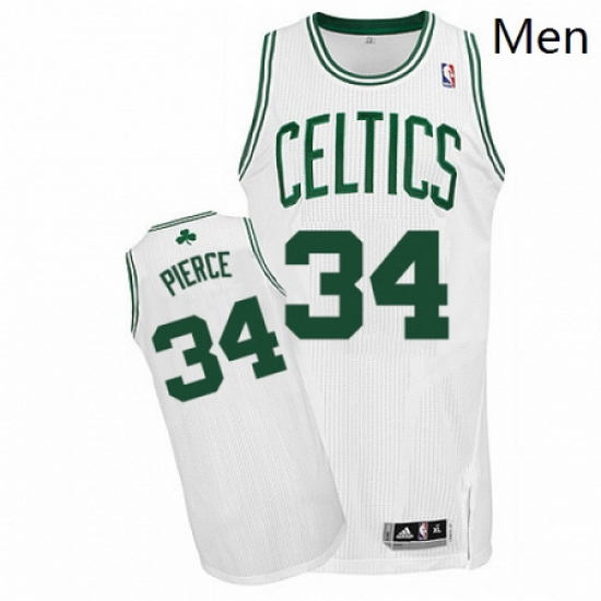 Mens Adidas Boston Celtics 34 Paul Pierce Authentic White Home NBA Jersey Mens Adidas Boston Celtics 34 Paul Pierce Authentic White Home NBA Jersey