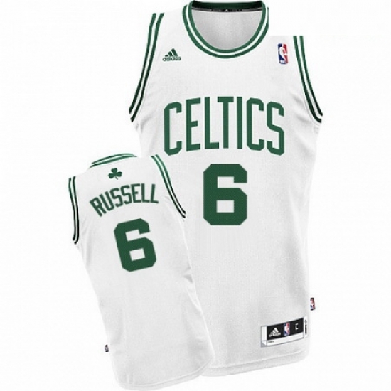 Mens Adidas Boston Celtics 6 Bill Russell Swingman White Home NBA Jersey Mens Adidas Boston Celtics 6 Bill Russell Swingman White Home NBA Jersey