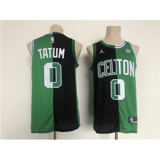 Men's Boston Celtics #0 Jayson Tatum 2022 Green Black Stitched Jersey Men's Boston Celtics #0 Jayson Tatum 2022 Green Black Stitched Jersey