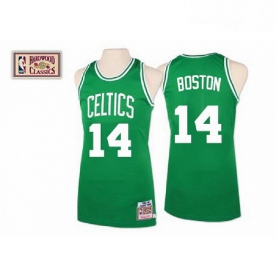 Mens Mitchell and Ness Boston Celtics 14 Bob Cousy Authentic Green Throwback NBA Jersey Mens Mitchell and Ness Boston Celtics 14 Bob Cousy Authentic Green Throwback NBA Jersey