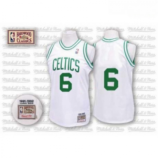 Mens Mitchell and Ness Boston Celtics 6 Bill Russell Swingman White Throwback NBA Jersey Mens Mitchell and Ness Boston Celtics 6 Bill Russell Swingman White Throwback NBA Jersey