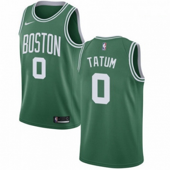 Mens Nike Boston Celtics 0 Jayson Tatum Swingman GreenWhite No Road NBA Jersey Icon Edition Mens Nike Boston Celtics 0 Jayson Tatum Swingman GreenWhite No Road NBA Jersey Icon Edition