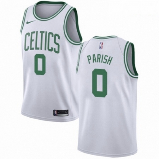 Mens Nike Boston Celtics 0 Robert Parish Authentic White NBA Jersey Association Edition Mens Nike Boston Celtics 0 Robert Parish Authentic White NBA Jersey Association Edition
