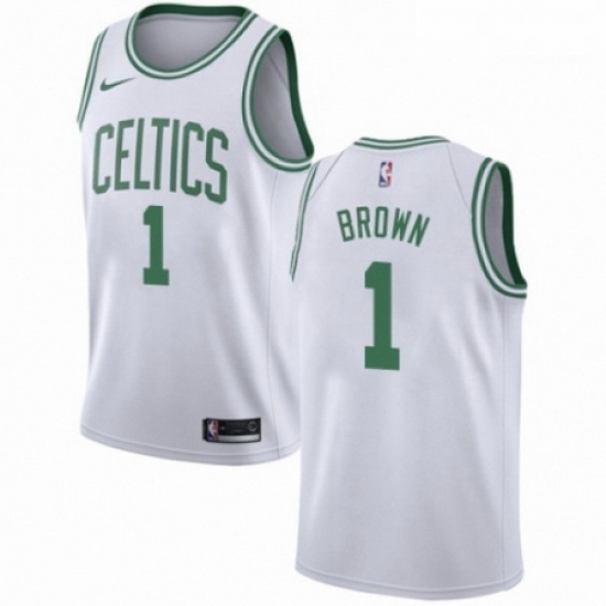 Mens Nike Boston Celtics 1 Walter Brown Swingman White NBA Jersey Association Edition Mens Nike Boston Celtics 1 Walter Brown Swingman White NBA Jersey Association Edition