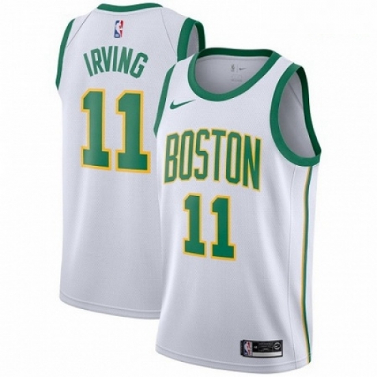 Mens Nike Boston Celtics 11 Kyrie Irving Swingman White NBA Jersey City Edition Mens Nike Boston Celtics 11 Kyrie Irving Swingman White NBA Jersey City Edition