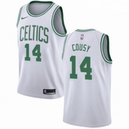 Mens Nike Boston Celtics 14 Bob Cousy Swingman White NBA Jersey Association Edition Mens Nike Boston Celtics 14 Bob Cousy Swingman White NBA Jersey Association Edition