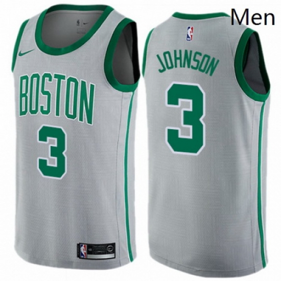 Mens Nike Boston Celtics 3 Dennis Johnson Swingman Gray NBA Jersey City Edition Mens Nike Boston Celtics 3 Dennis Johnson Swingman Gray NBA Jersey City Edition