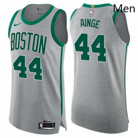 Mens Nike Boston Celtics 44 Danny Ainge Authentic Gray NBA Jersey City Edition Mens Nike Boston Celtics 44 Danny Ainge Authentic Gray NBA Jersey City Edition