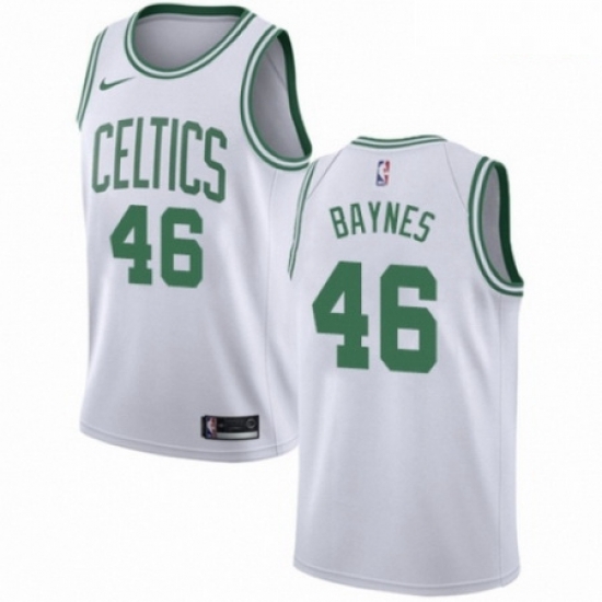 Mens Nike Boston Celtics 46 Aron Baynes Swingman White NBA Jersey Association Edition Mens Nike Boston Celtics 46 Aron Baynes Swingman White NBA Jersey Association Edition