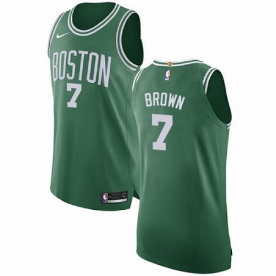 Mens Nike Boston Celtics 7 Jaylen Brown Authentic GreenWhite No Road NBA Jersey Icon Edition Mens Nike Boston Celtics 7 Jaylen Brown Authentic GreenWhite No Road NBA Jersey Icon Edition