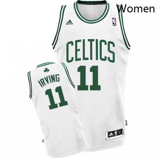 Womens Adidas Boston Celtics 11 Kyrie Irving Swingman White Home NBA Jersey 113 Womens Adidas Boston Celtics 11 Kyrie Irving Swingman White Home NBA Jersey 113