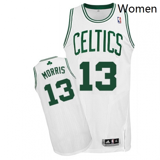 Womens Adidas Boston Celtics 13 Marcus Morris Authentic White Home NBA Jersey 113 Womens Adidas Boston Celtics 13 Marcus Morris Authentic White Home NBA Jersey 113